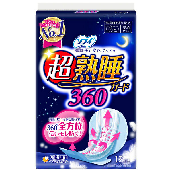 소피 초숙면 나이트용 360 36cm 12매입_위생용품 생리대