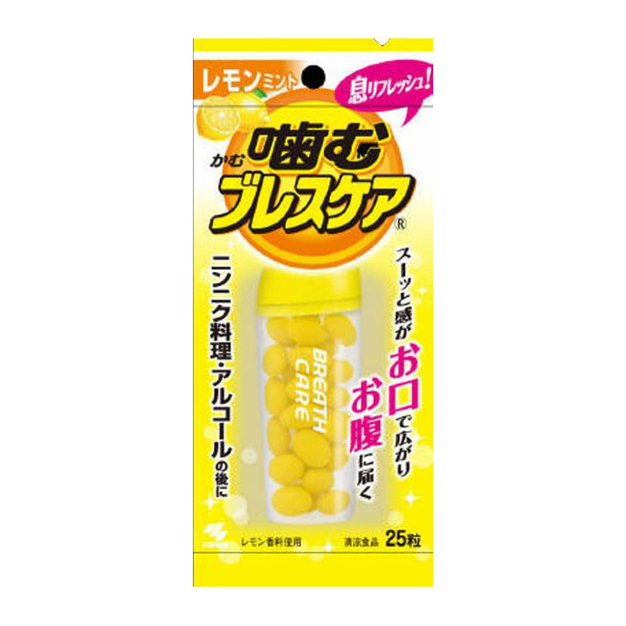 브레스케어 씹는 레몬민트 25정