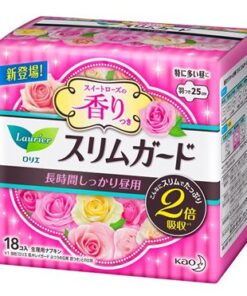 로리에 슬림가드 로즈(양많은 낮용) 25cm 18개입_위생용품 생리대