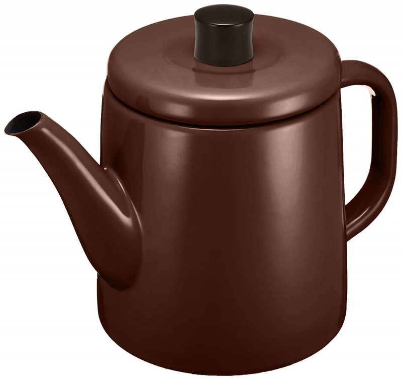 노다 법랑 주전자 1.5L 브라운