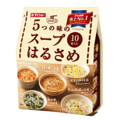 5 가지 맛의 스프 당면 1 세트