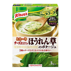 아지노모토 쿠 노르 컵 컵수프 치즈 시금치 포타주 3개입