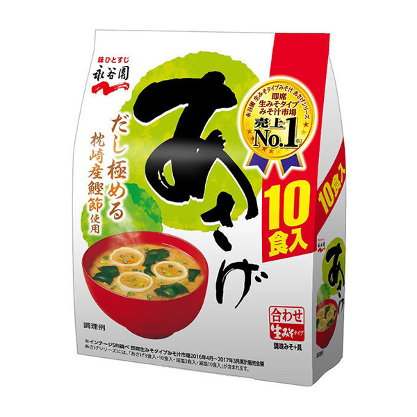 나가타니엔 인스턴트 생 유형 된장국 10식입