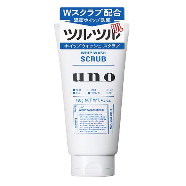 UNO 우노 휩워시 스크럽 세안제 남성용 130g