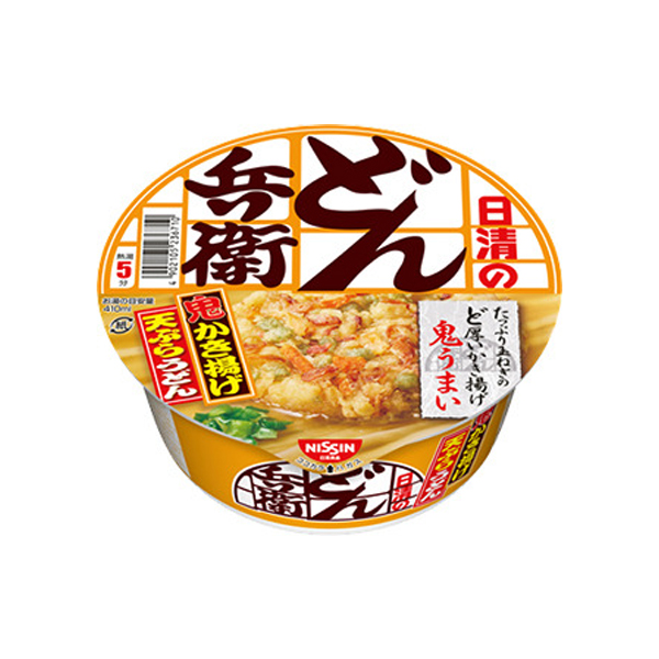 닛신 돈베이 오니카키아게/야채튀김 텐푸라 우동 97g