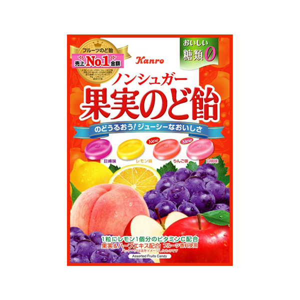 칸로 무설탕 과일 목캔디 90g