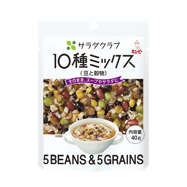 큐피 샐러드 클럽 10 종 혼합 (콩과 곡물)