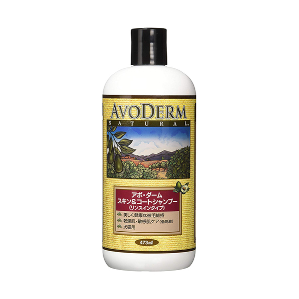AVODERM 아보덤 스킨&코드 샴푸(린스인 타입) 애완동물용 473ml