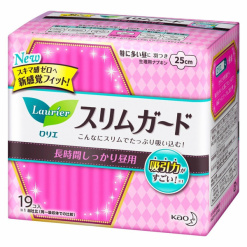 로리에 슬림가드 날개형 25cm 19매입_위생용품 생리대
