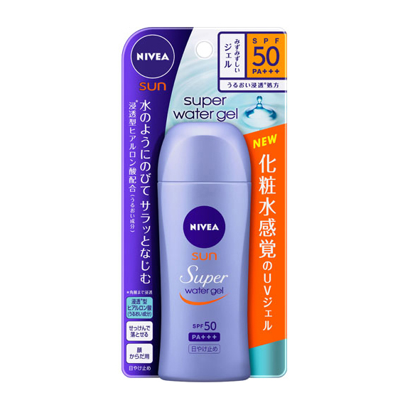 NIVEA 니베아 자외선 차단 슈퍼 워터 젤 병 선크림 SPF50 PA+++ 80g_여름기획