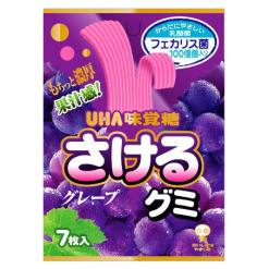 UHA 사케루 구미 젤리 포도맛 7장