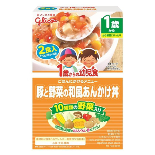 1세부터유아식돼지와야채의일본식고명덮밥85g×2