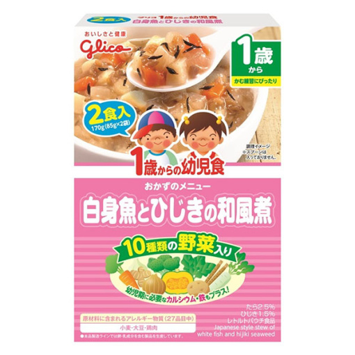 1세부터유아식흰살생선과녹미채의일본식조림85gx2