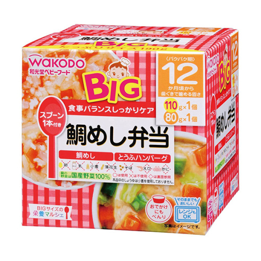 big영양마르쉐도미밥도시락도미밥110g두부햄버거80g