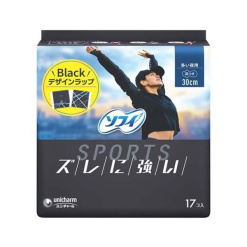 유니참 소피 스포츠 다용도 야간용 30cm 날개있음 17매입