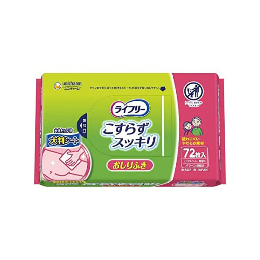 라이프리 물티슈 찢어지지 않는 타입 72장