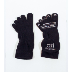 6 여성용 발가락 양말 검정