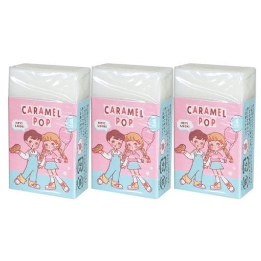 322 카라멜 팝 결정될 군 지우개 retro 3개1세트