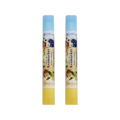4991863475509 아로 마커 향기있는 라인 마커 오렌지 × 블루 베리 2개1세트
