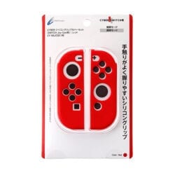 닌텐도 스위치 커버 및 케이스 cyber조이콘용 실리콘 그립 커버 세트레드