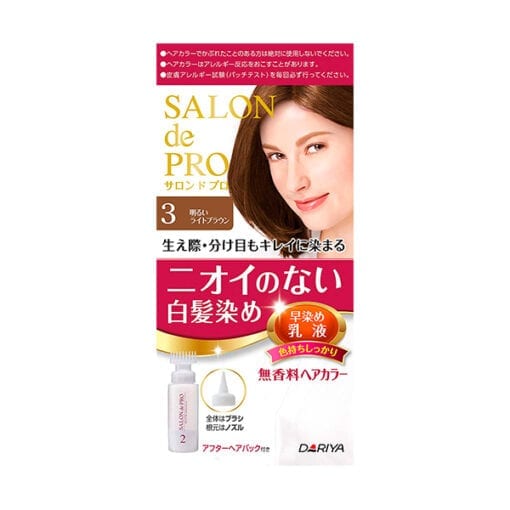 다리야 일본 살롱드프로 염색유액 3밝은 라이트 브라운