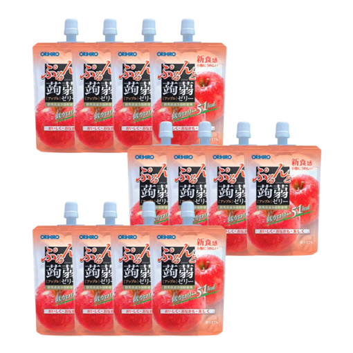 오리히로 곤약젤리 곤약 젤리 스탠딩 사과 130g