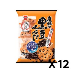 이와츠카 검은콩 전병 10장 12개 세트