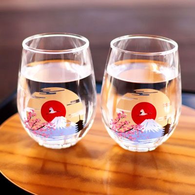 후지산유리잔