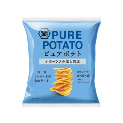 코이케야 감자 오호츠크의 소금과 암염의 조합 소금 맛 55g