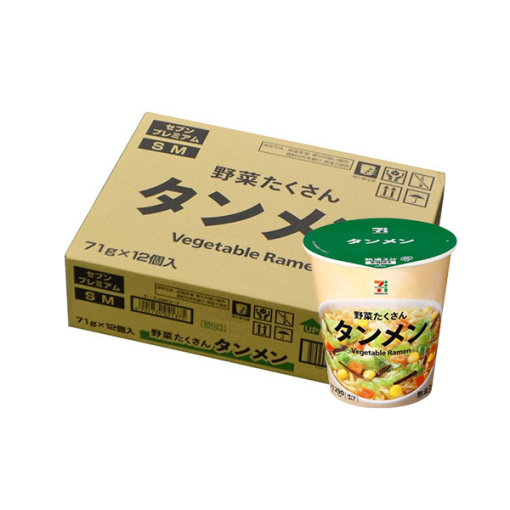 세븐 프리미엄 야채 많이 탕면 71g 1케이스 12개입