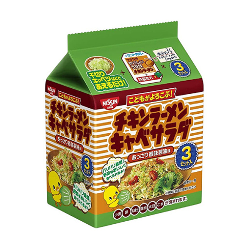 치킨라면 카바 샐러드 간장맛 3개팩