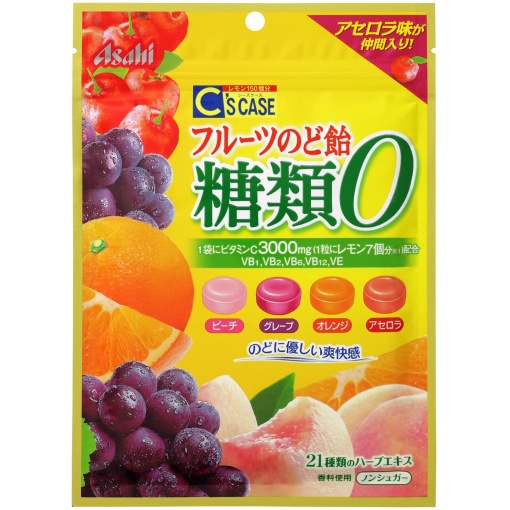 시즈 케이스 과일 목 사탕류 084g