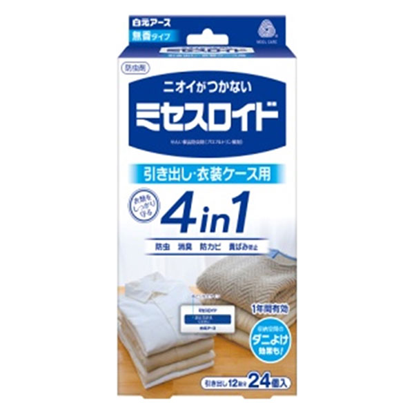 미세스로이드 서랍용 1년 방충 무취 타입 24개입