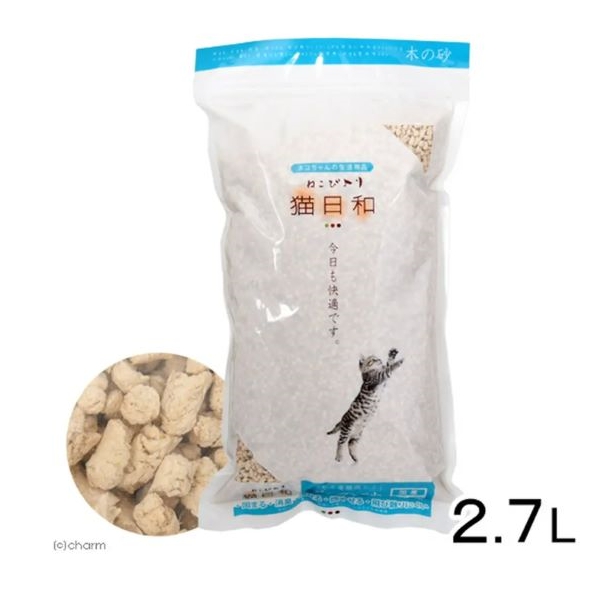 고양이 날씨 나무 모래 2.7L