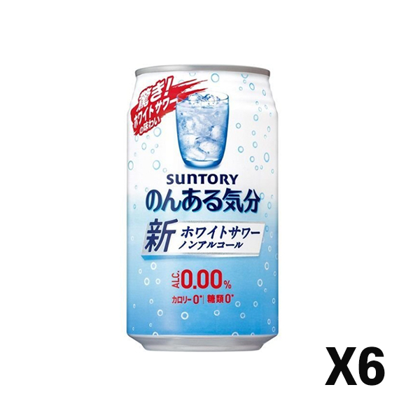 산토리 논아루키분 <화이트 사와 테이스트> 논알콜음료 1개(350ml) X 6개 세트