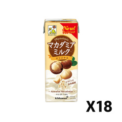 키코만 기꼬만 마카다미아 밀크 오리지널 200ml X 18세트