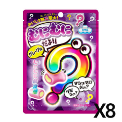 에이와 소프트 구미 무니무니다요 포도맛 X 8세트