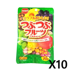 메이지 츄잉껌 쯔부쯔부 후르츠 N X 10세트