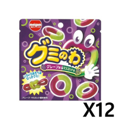 메이지 츄잉껌 구미노와 그레이프&머스캣 X 12세트