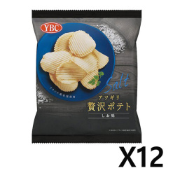 YBC 두껍게 썬 프리미엄 포테토칩 프랑스산 암염 X 12세트
