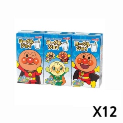 메이지 날아라! 호빵맨 요구르트 조이 (125ml×3) X 12세트