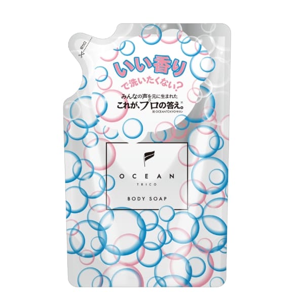 【리필용】바디 비누 400ml【자연스럽게 퍼지는 해피인 향기】