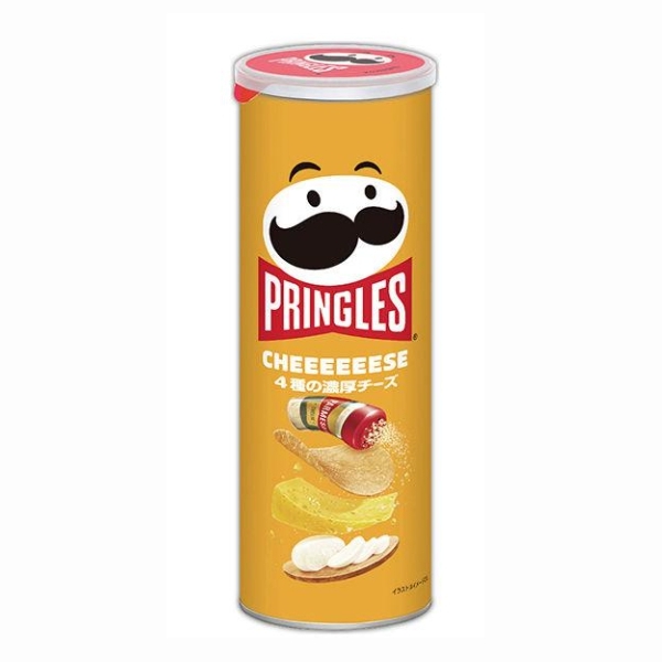 일본 켈로그 프링글스 치즈 M캔 8개 간식 과자 감자칩 95g