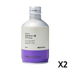 무인양품 과즙 100% 포도소다 280ml  2  X 세트