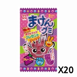 스기모토야제과 마켄구미 포도맛 15g  20  X 세트