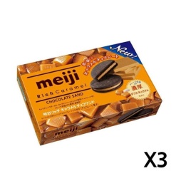 메이지 리치 초콜릿 샌드 카라멜 6개  3  X 세트
