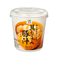 세븐일레븐세븐프리미엄 컵건더기 가득한 돈육수 88g