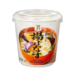 세븐일레븐세븐프리미엄 컵된장국 데굴데굴 튀긴 가지 26g