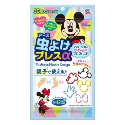 벌레 퇴치 팔찌α 미키&미니 30개입