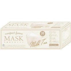 컴팩트 폼 마스크 살짝 작은 사이즈 밀크티 30개입
